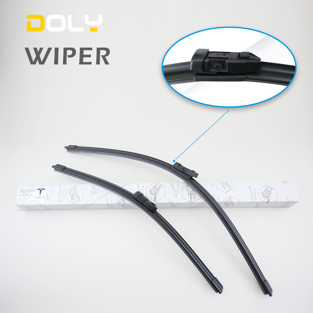 Tesla Model 3 Model Y Model S Car Accessories Natural Rubber Windshields with Soft Flat Wiper Blades Direct From Manufacturer
