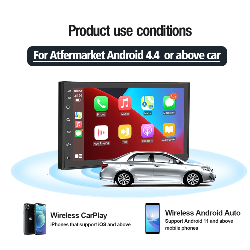 Carlinkit CPC200-CCPA Multimedia Play In The Car Wireless CarPlay Adapter For Android Auto Dongle
