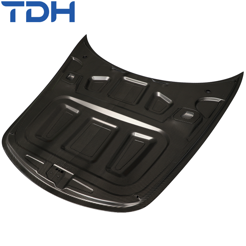 Car Accessories Dry Carbon Fiber Hood for 2006-2024 Porsche Cayman 718 987 981 Facelift to Gt4 Style Dry Carbon Fiber Engine Cover Hood