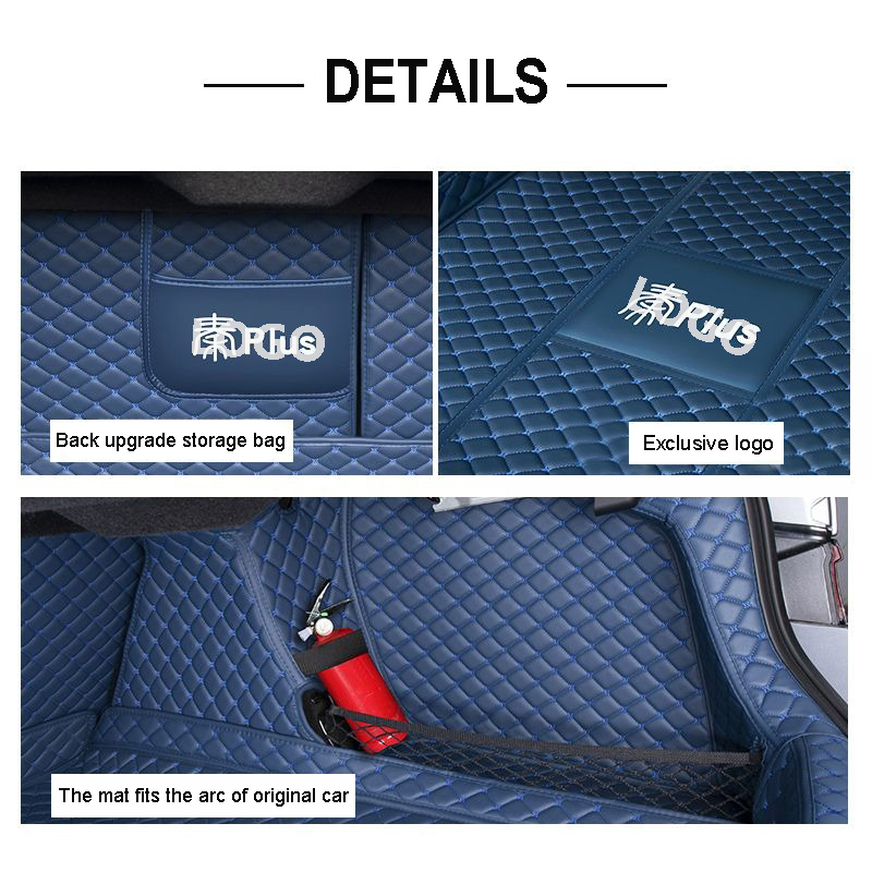 For BYD Qin Plus Car Trunk Mat Styling PU Leather Trunk Protection Mat Catpet Interior Cover Part Pad Auto Accessories