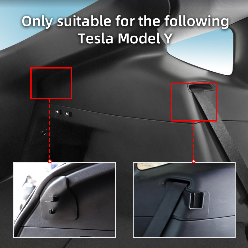 Retractable Trunk Cargo Cover for Tesla Model Y Car Parcel Shelf Universal Interior Accessories