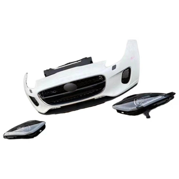 Original Used Front Bumper Assembly with Car Headlight Assembly for Jaguar F-TYPE Car Bumpers Accessories