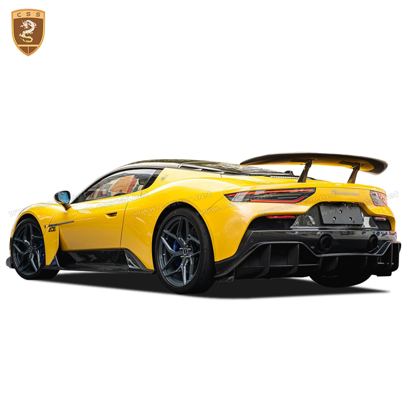 Dry Carbon Fiber Gt Rear Spoiler Wing for Maserati Mc20 2020+