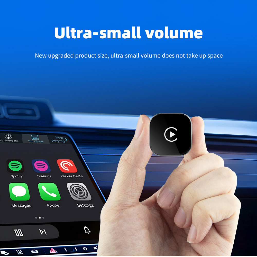 2-in-1 Wireless Carplay &amp; Android Auto Adapter Plug &amp; Play Carplay Dongle Converter Wireless Carplay Adapter