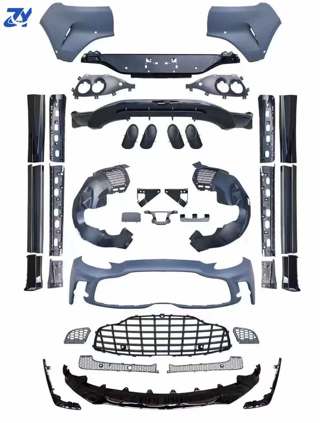 707 Style Carbon Fiber Customized Body Kit Upgraded Front Rear Bumper Front Headlight Side Skirt for Aston Martin DBX