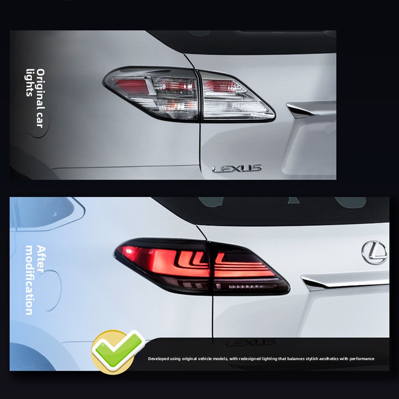 Factory LED Taillights Assembly Rear Lamp Upgrade Accessories for Lexus RX 2009-2014 330 350 F Sport 350L 400h 450h 450hL
