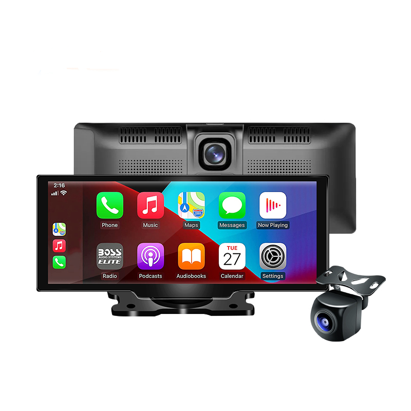 CCENTEN 10.26inch Carplay 1080p Camera Touchscreen Android Auto Car Rearview Driving DVR Mobile Connectivity Carplay Monitor
