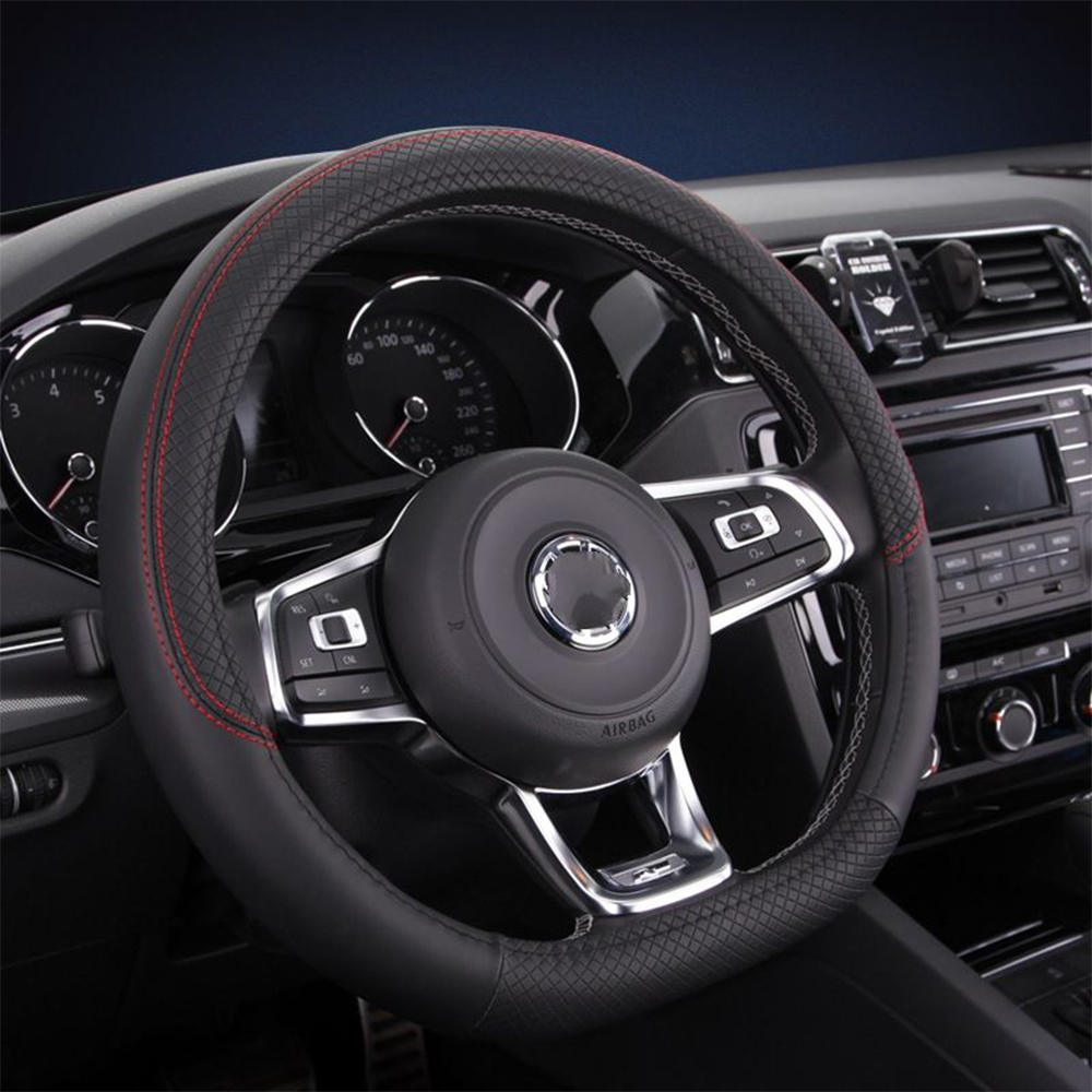 Car Accessories 2026 Steering Covers Car Interior Accessories Elaborate Leather Genuine Leather Steering Wheel Cover