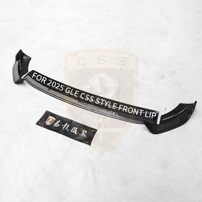 Brilliant Quality Dry Carbon Fiber Css Style Upgrade Front Lip Car Auto Accessories for Mercedes Bens Gle 2024