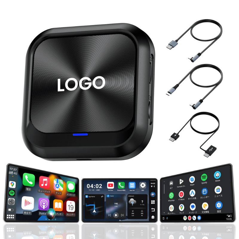 Wireless CarPlay/Android Auto Adapter With 4+64GB Netflix &amp; YouTube Support Wired Wireless Solution For Most Cars
