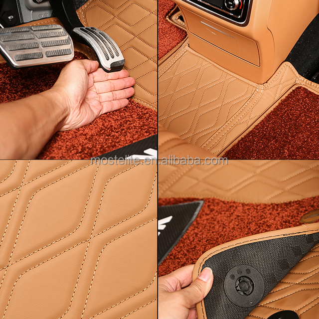 Upgrade Interior Accessories Luxury Leather Carpet Floor Pad Double Layer Foot Cushion Mat for GWM Tank 500