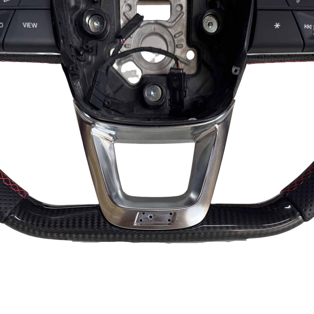 Perforated Leather Sports 3-Spoke 40mm Grip Customized Steering Wheel for Audi
