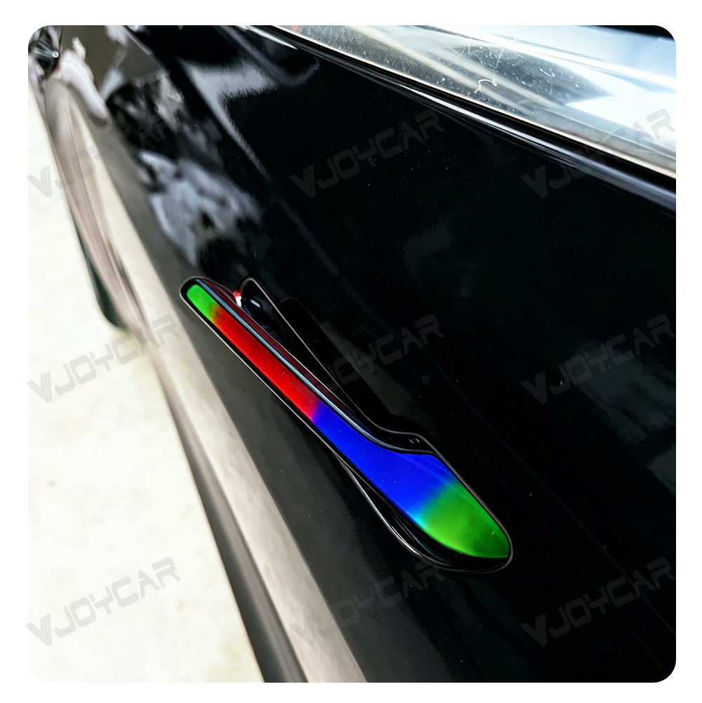 Wireless Auto Present Door Handle Exterior Accessories for Tesla Model 3 Y 2021 2023 2026 RGB Opening Welcome Light