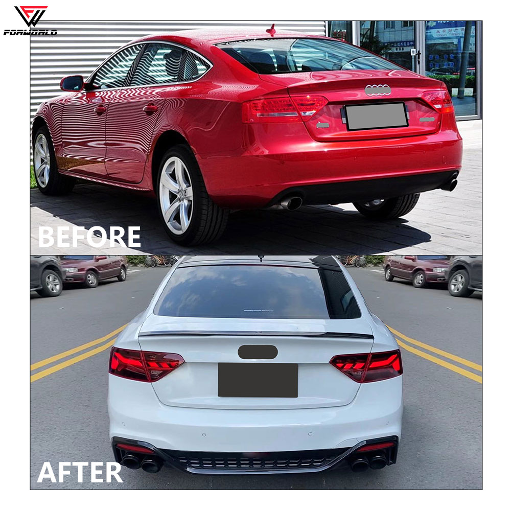 Manufacturing Source Car Accessories Front Bumper With Middle Grille Front Lip Body Kit for Audi A5 to Rs5 2008-2011 to 2021+