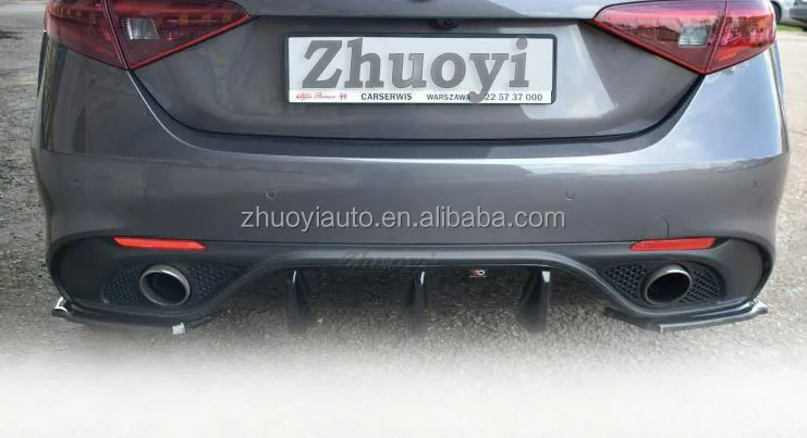 Carbon Fiber Rear Spoiler Lips for Alfa Romeo Stelvio Body Kit