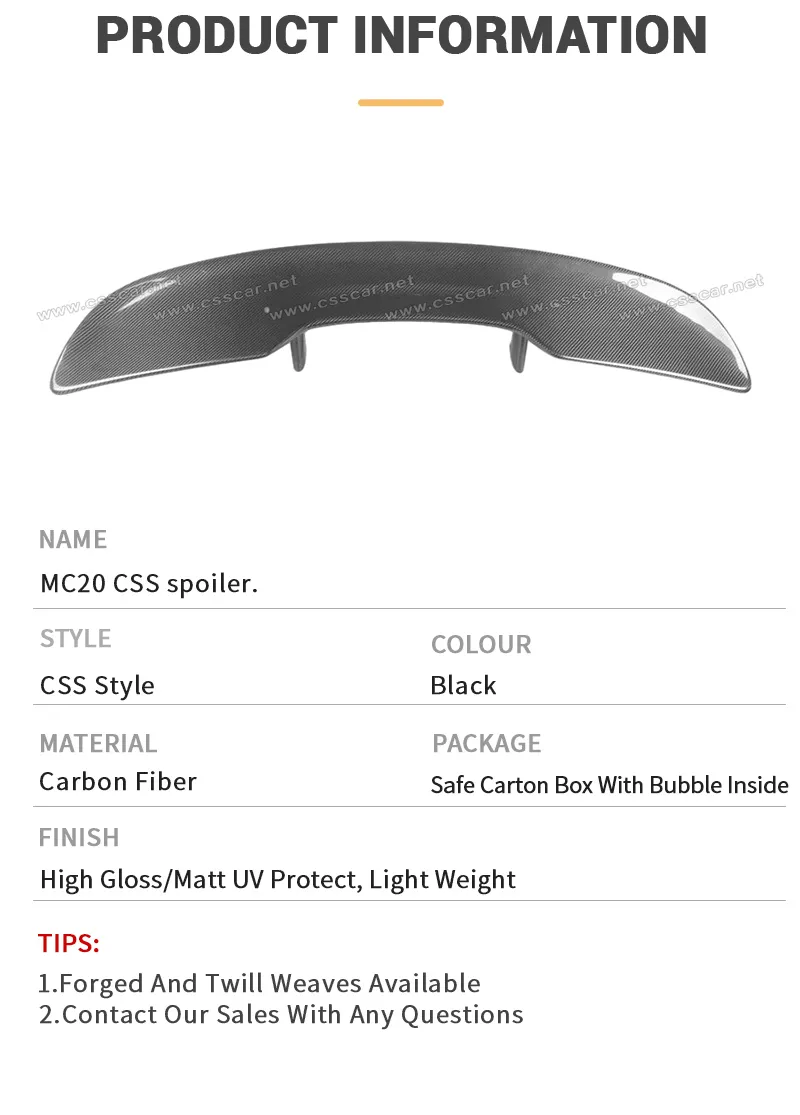 Maserati MC20 Carbon Spoiler 3