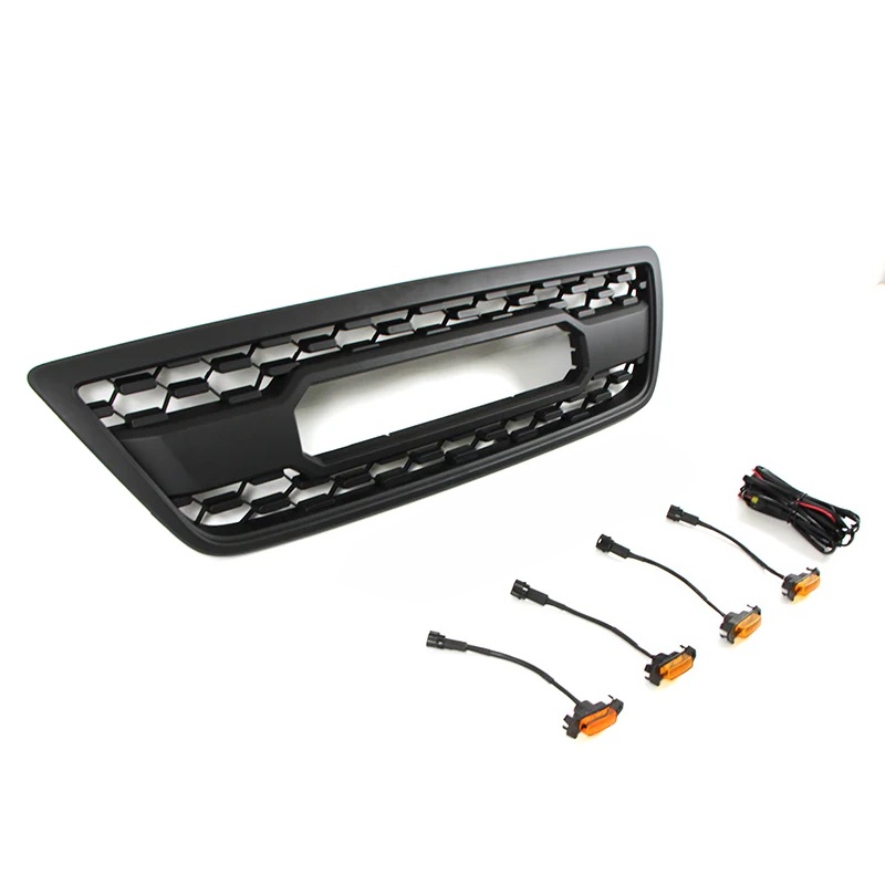 LUMA Accessories Offroad Parts 1998-2002 Matte Black ABS Plastic Car Bumper Grill Fit for 1998-2002 Lexus LX470 TRD Grille