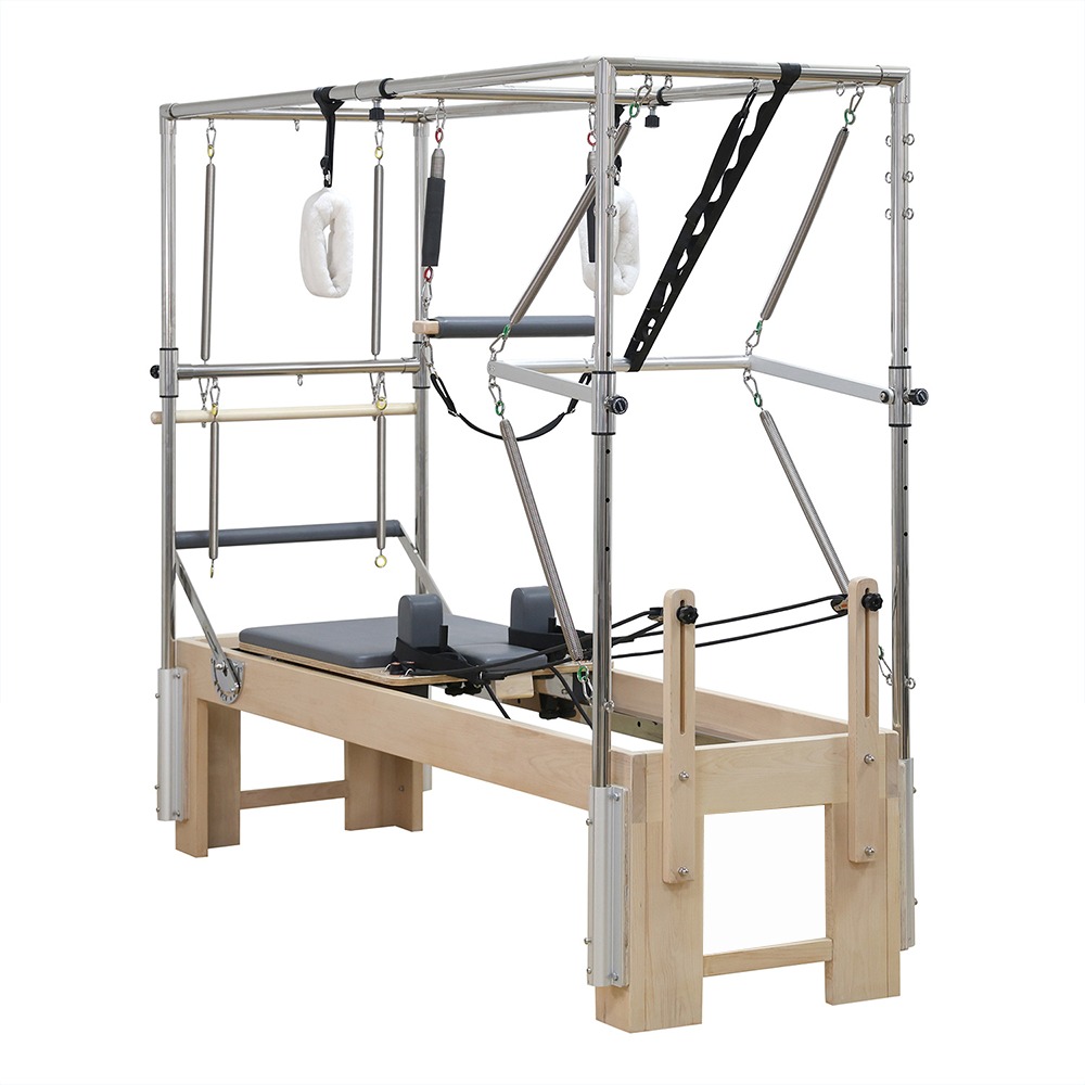 Professional 3-in-1 Maple Wood Cadillac Pilates Reformer Machine for Home Studio Gym