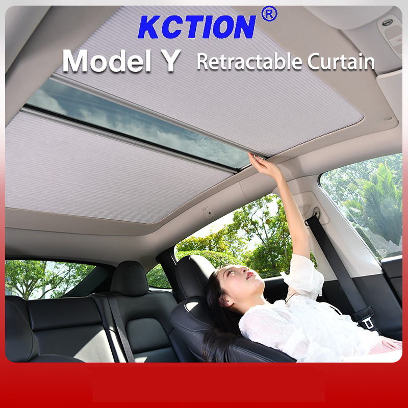 Tesla Sunroof Sunshade Foldable Retractable 1