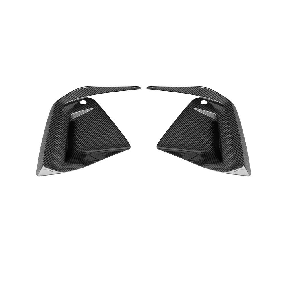 Dry Carbon Fiber Car Accessories Front Air Vent Fog Lamp Frame for BMW 5 Series G60 2024-up