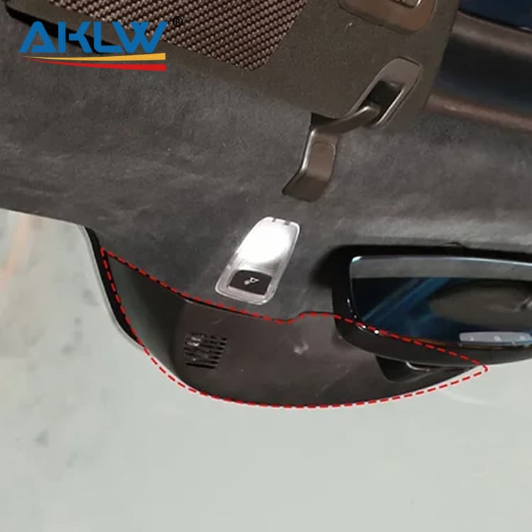 Custom Label Carbon Fiber Car Interior Accessories, Automotive Inner Rearview Mirror Base Trim Air Vent Panel Carbon Fiber Parts for C7