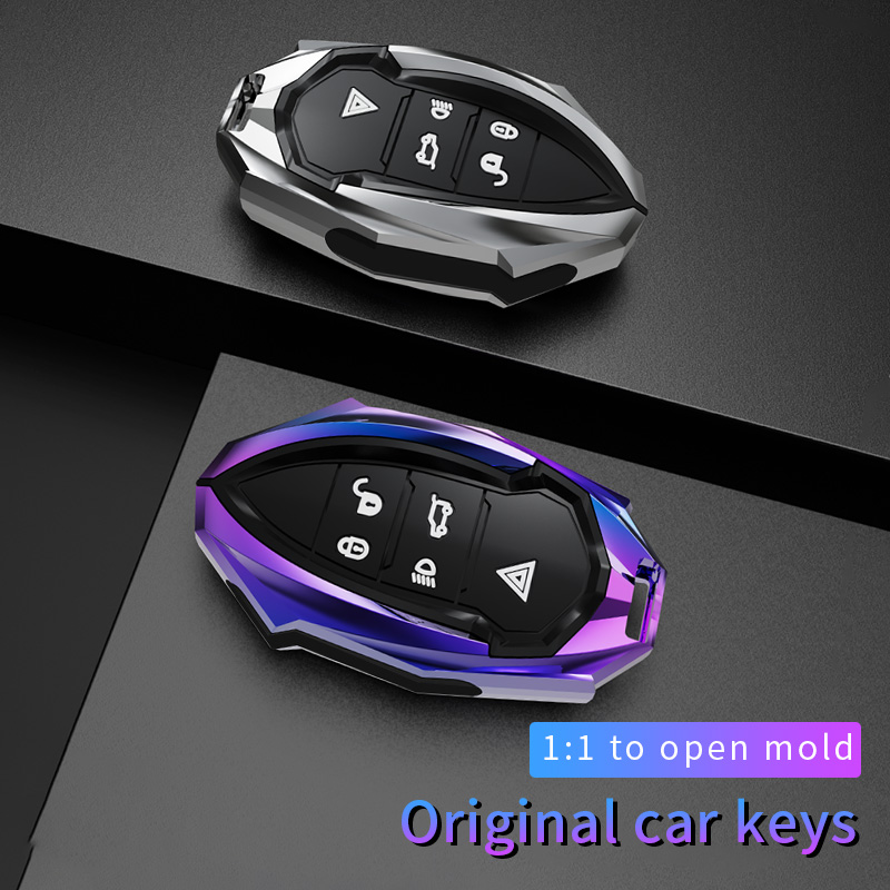 Luxury Zinc Alloy Car Key Bag All-around Land Rover Smart Car Key Cover Case for LandRover Evoque Jaguar Car Accessories 2022