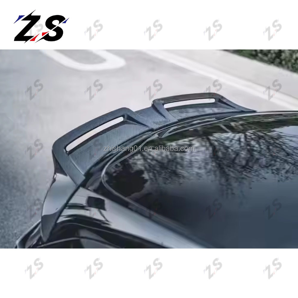 ZS for Tesla Model Y Real Carbon Fiber CMST Style Rear Wing Rear Spoiler Carbon Fiber Wing tesla Model Y Accessories