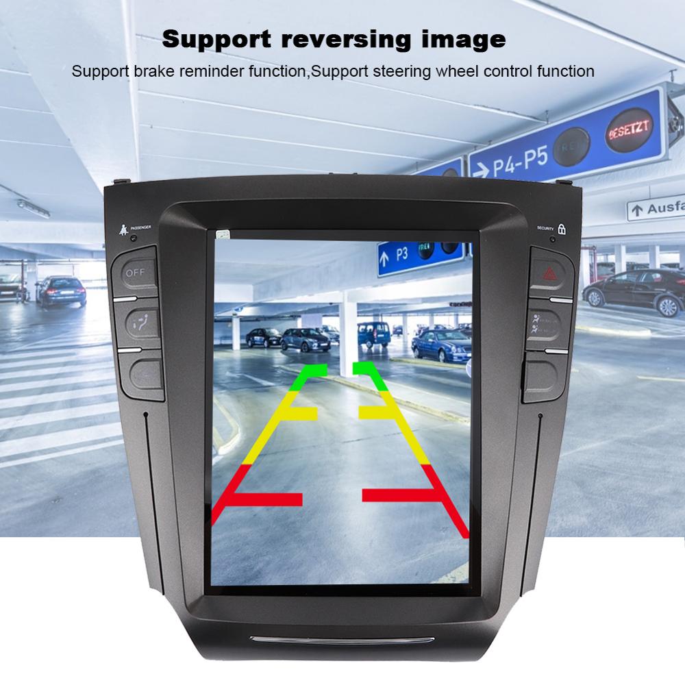 10.4inch Car Radio Stereo GPS Navigation System Portrait Fit for Lexus IS200 IS250 IS300 IS350 2007-2015 Car Accessories