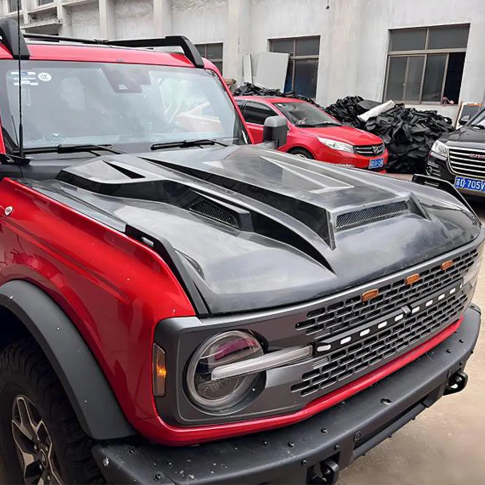 Custom Fit Carbon Fiber Hood Accessories Car Body Kit Auto Car Hood for Ford Bronco