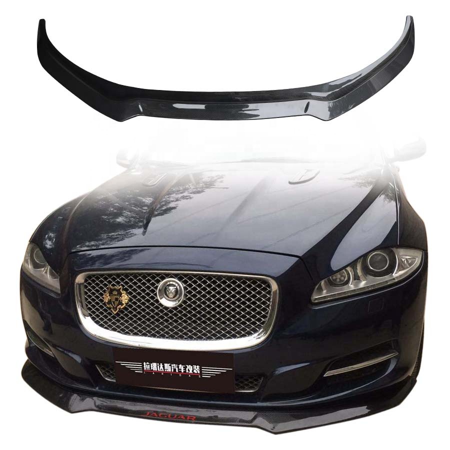 New Carbon Fiber Front Lip Bumper Chin Splitters Body Kits for JAGUAR XJL 2009-2016 Car Accessories