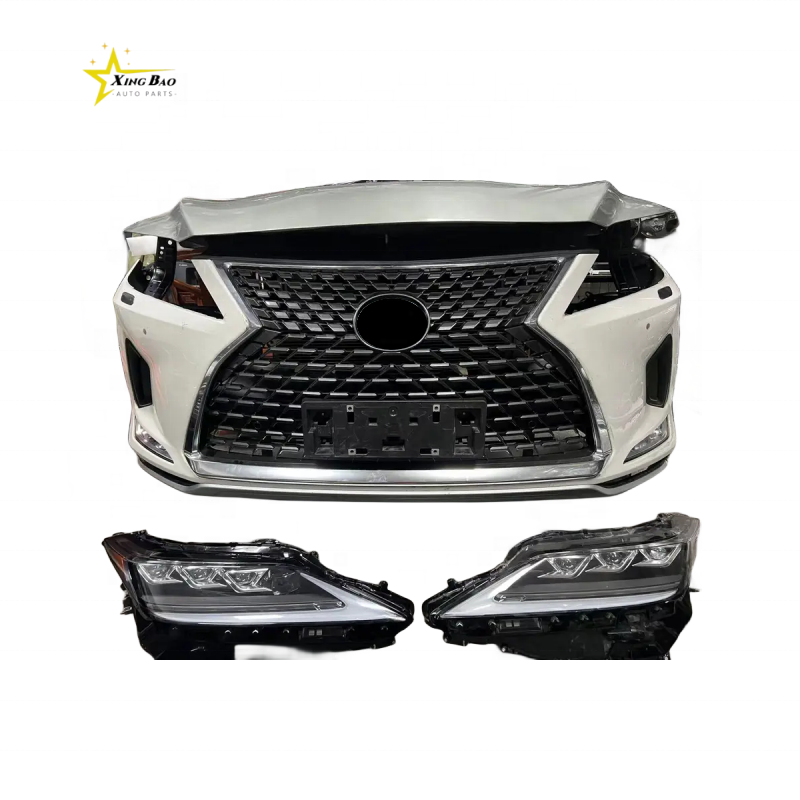 2006 2021 RX200 RX270 Front Face RX350 RX450H Three Lens Headlight Front Bumper Full Car Accessories Front Face Assembly