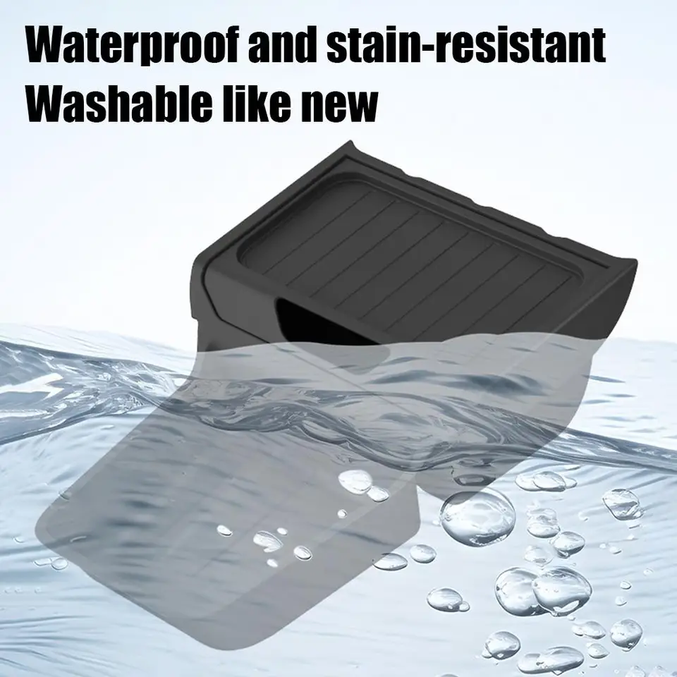 For Rear Central Control Storage Box TPE Style Car Console Tray Case for Tesla Model Y Standard Accessories 2025 2026