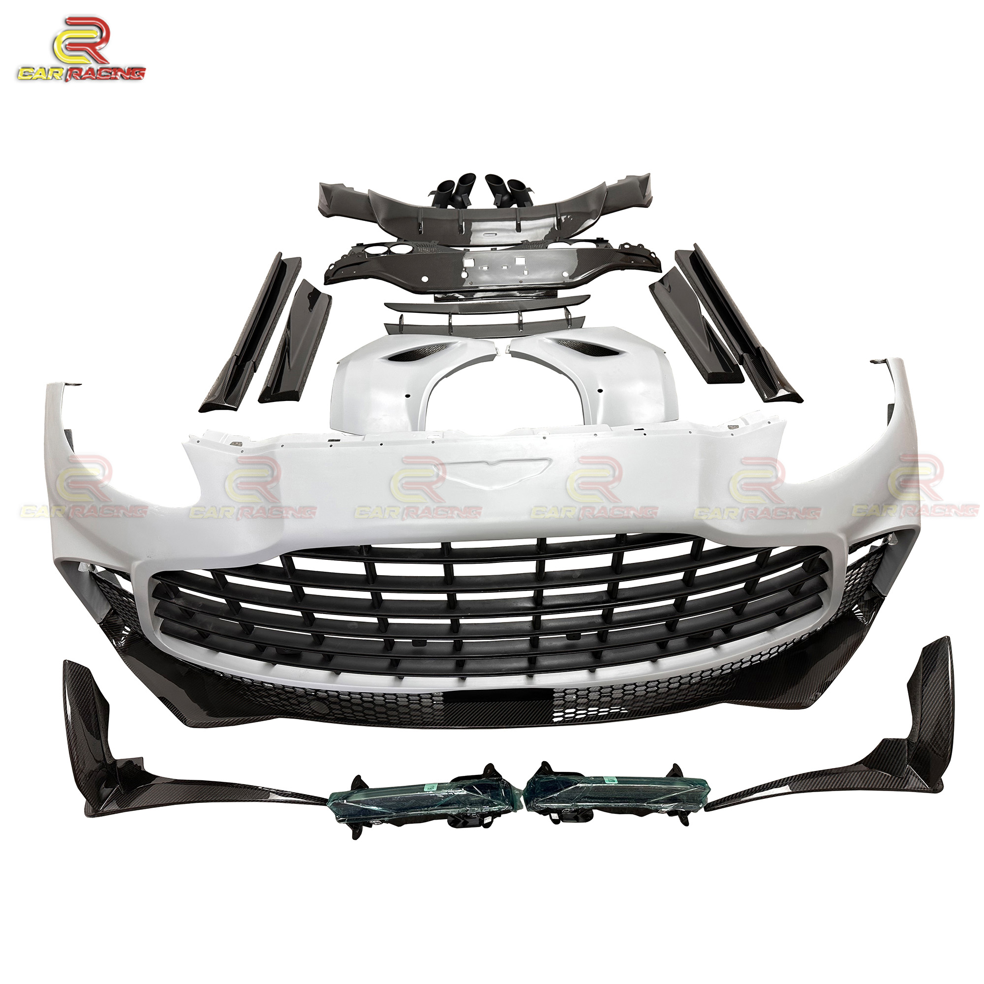 707 Style Dry Carbon Fiber Conversion Body Kit for Aston Martin DBX 2024 Side Skirt Bumper Diffuser Spoiler Fender Exhaust Tips