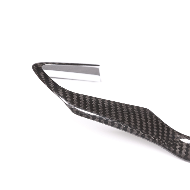 Real Carbon Fiber Center Console Steering Wheel Outline Decorative Frame for Jaguar F-TYPE 2013-2023 Car Interior Accessories