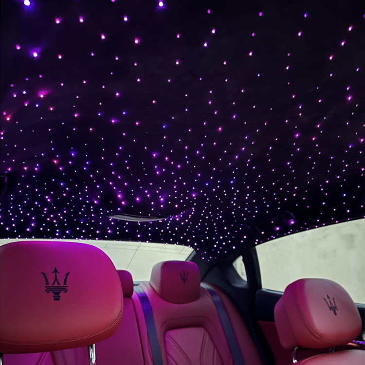 Optical Fiber Starry Sky Car Roof Light 18W RGBW LED Fiber Optic Car Light Engine Kit+0.75mm Fiber Optic 500pcs 3 Meters Length