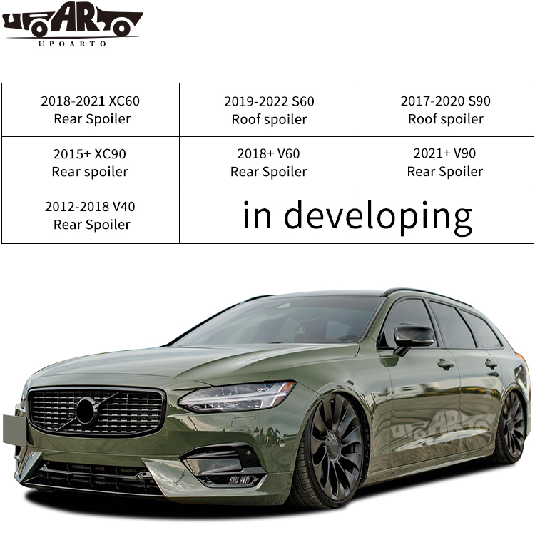 Exterior Accessories Include Rear Roof Trunk Spoiler Tail Wing for Volvo V40 V90 V60 XC90 XC60 S90 S60