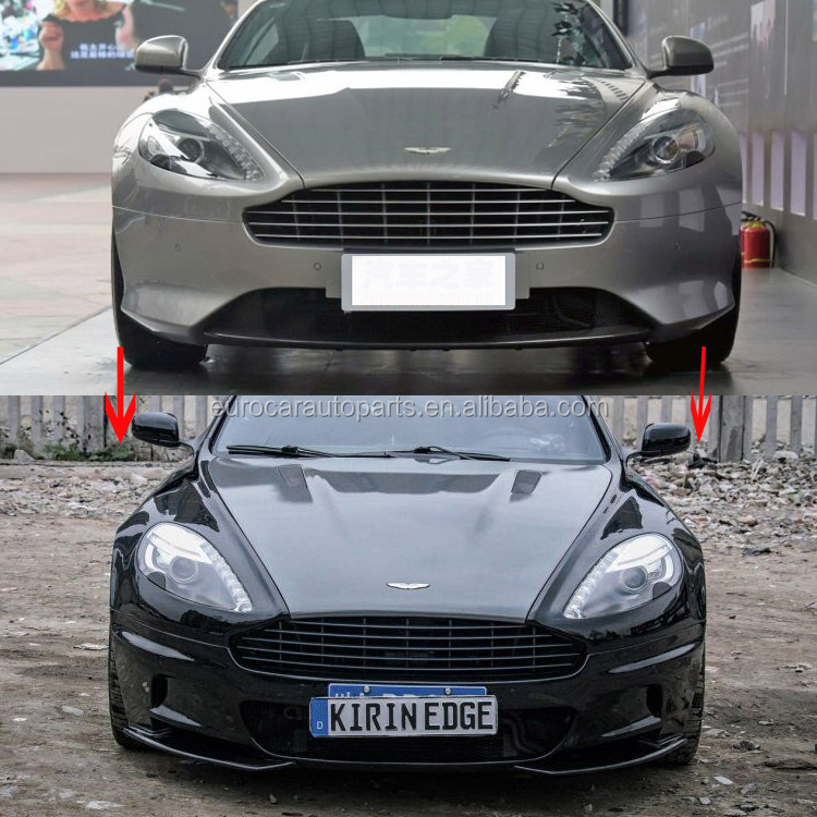 For Aston Martin Body Kit Fit for DB9 to DBS Kind Front Bumper Over Fender Front Lip DBS Parts FRP and Carbon