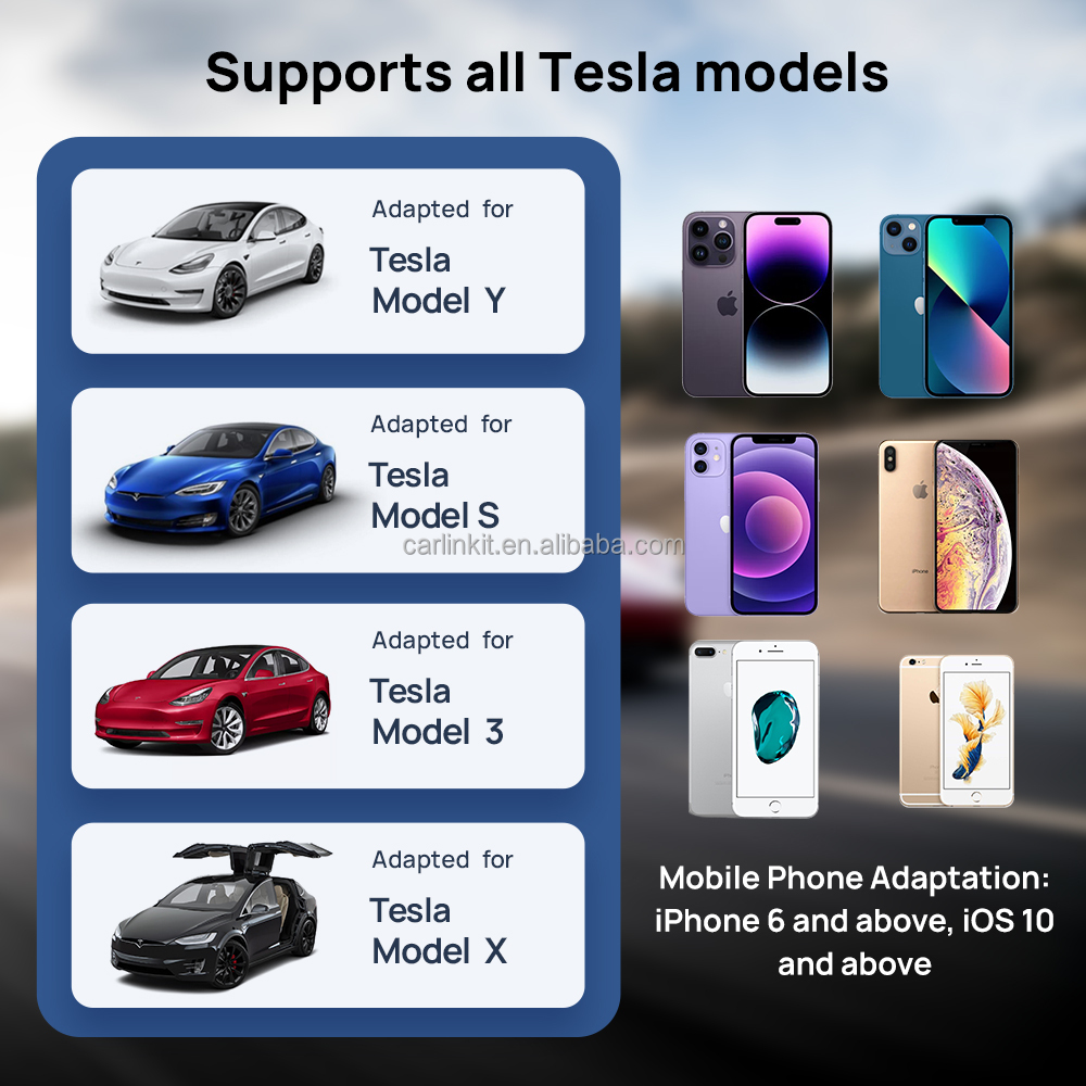 Carlinkit Wireless CarPlay Dongle Tesla Accessories Car Smart Box for Tesla Model 3 X Y S