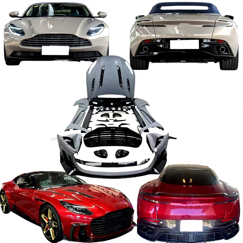 MSY Style Aston Martin DB11 for Mansory New Car Body Kits with Bumpers and Canopy Semi-Carbon Fibre Exterior Accessories