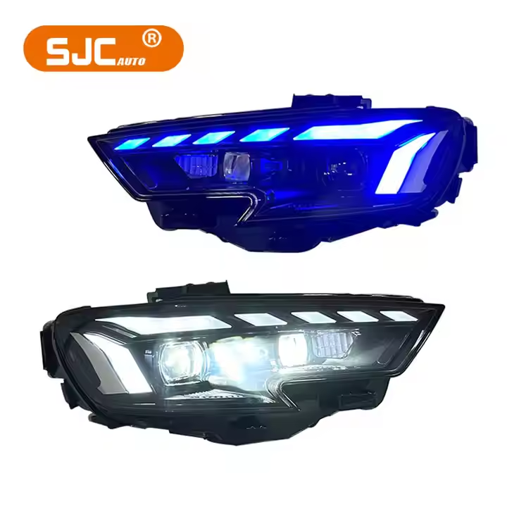 SJC Car Accessories for Audi A3 LED Headlights 2017-2020 Head Lamps Turn Signals Front Lights Daytime Running Light Wholesale