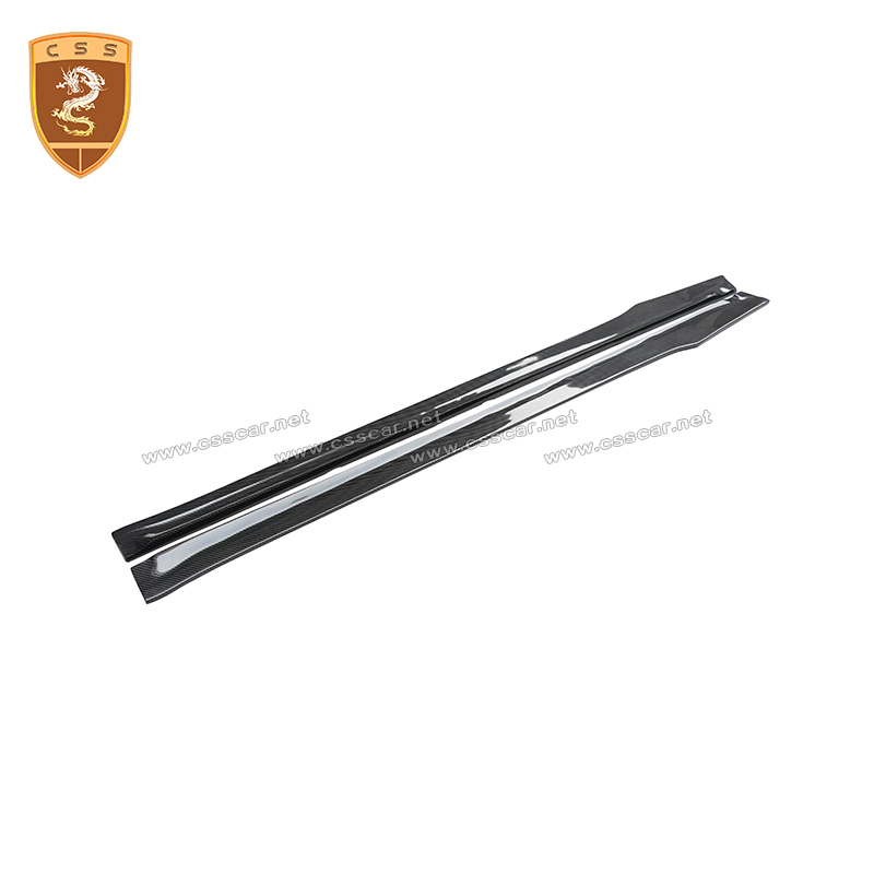 Car Accessories Suppliers Carbon Fiber Side Skirt for Porsche 718 Upgrade to Css Style
