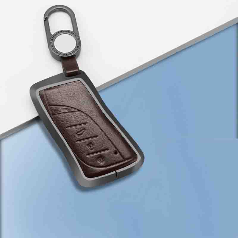 High Quality Car Accessories New Design for LEXUS Aluminum Alloy Leather Car Key Cover