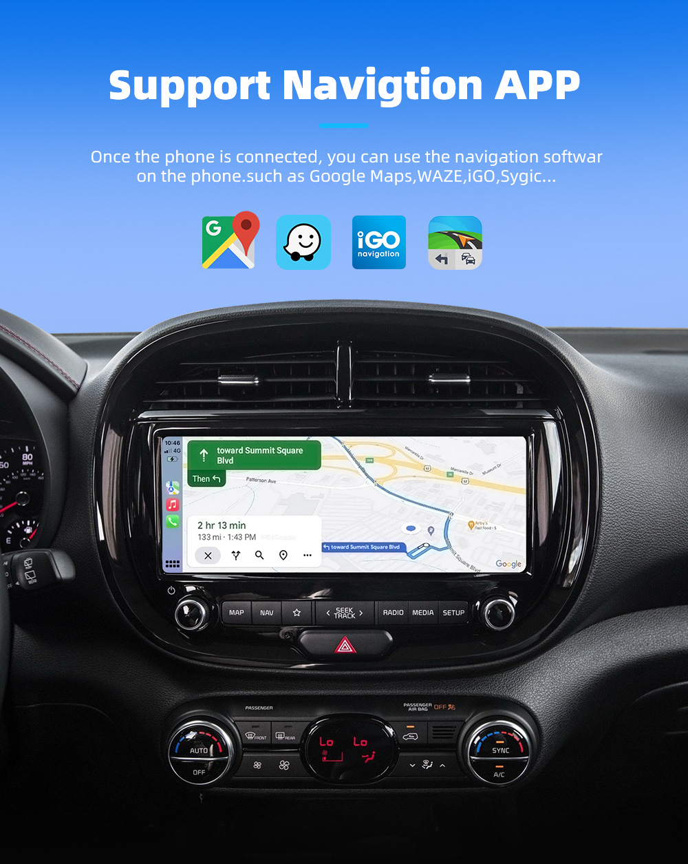 2-in-1 Wireless Carplay &amp; Android Auto Adapter Plug &amp; Play Carplay Dongle Converter Wireless Carplay Adapter