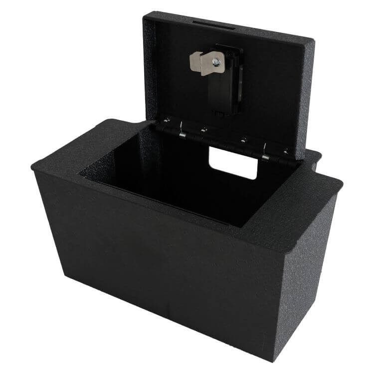 Tuojue Luxury Metal Interior Lock Box Truck/SUV Center Console Safe Chevy Interior Accessories