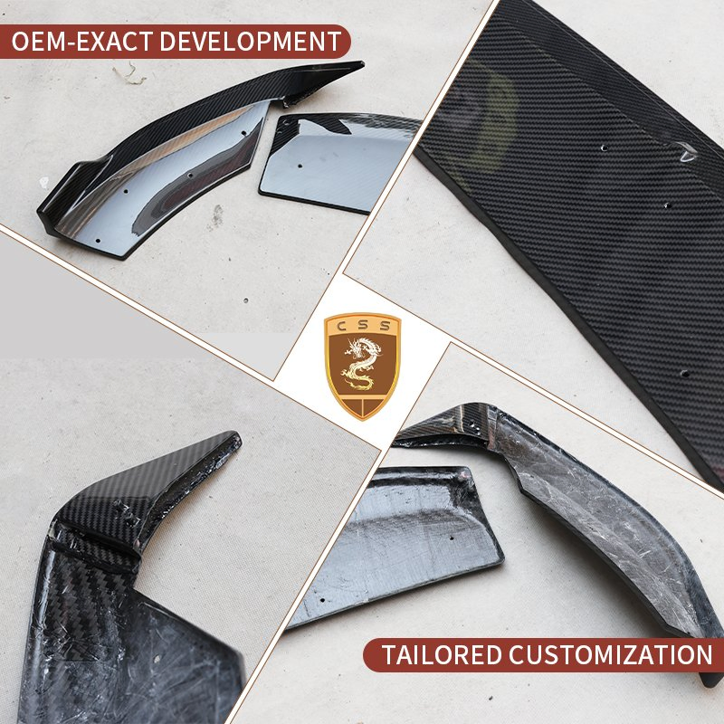 Brilliant Quality Dry Carbon Fiber Css Style Upgrade Front Lip Car Auto Accessories for Mercedes Bens Gle 2024