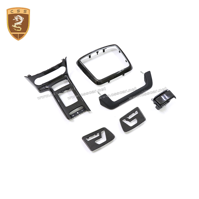 W463 Interior Accessories Decoration Carbon Fiber Center Console Car Dashboard Cover for Mercedes Bens G Class W463