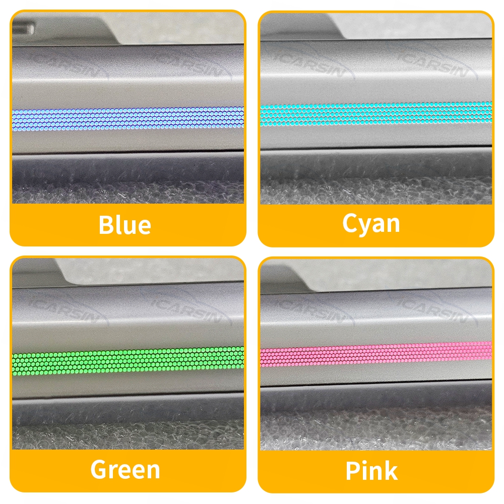 Laser Engraving Ambient Light for Tesla Model 3/Y Interior Lighting Accessories LCD Screen Control Center Console LED