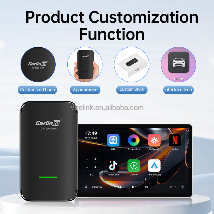 Cp2a Pro Car Music Carplay Wireless Adapter Carlinkit Video Ai Box Car Play Tv Massive Apps Dual Channel Android Auto For Apple