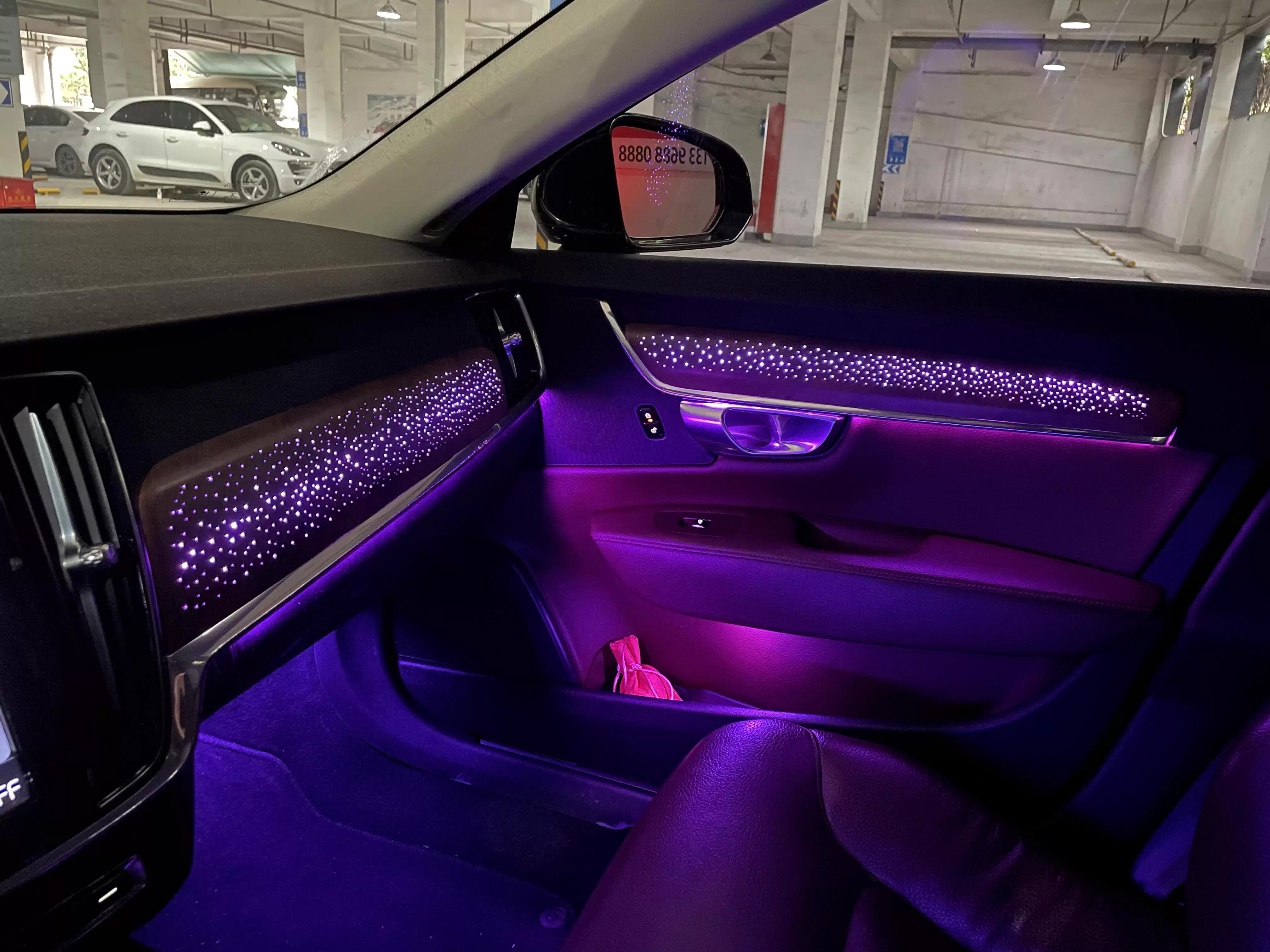 SJC Car LED Interior Light Kit for Volvo S90 2017-2025 Models 64-color Symphony Starry Sky Ambient Light Decorative Accessories