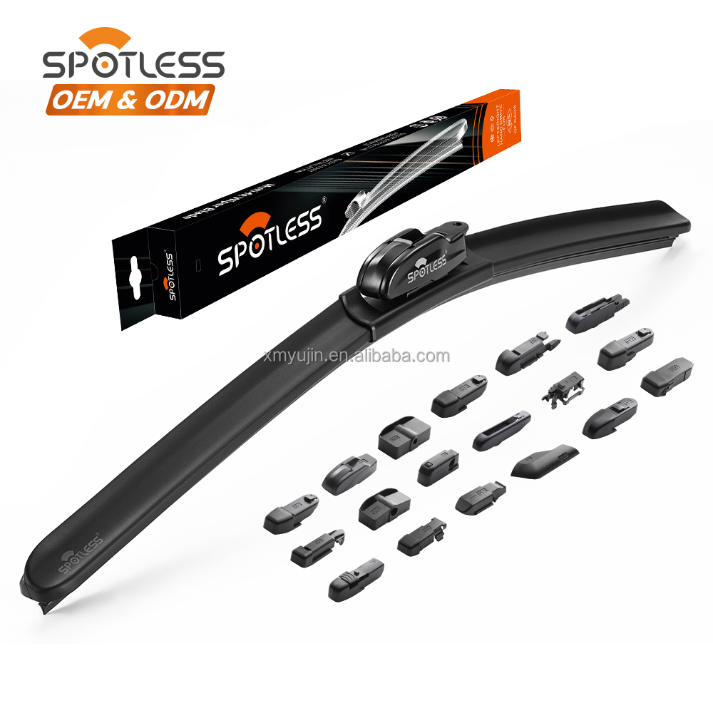 OEM Manufacturer Windshield Wiper Car Accessories Natural Rubber Soft Flat Wiper Blades